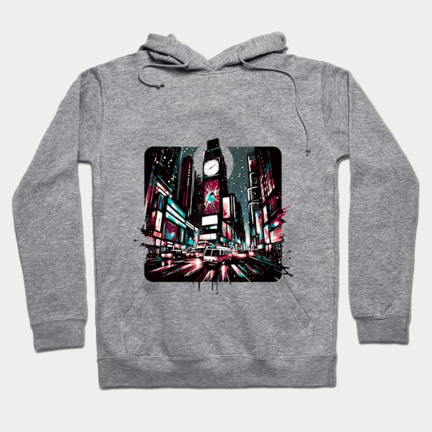 Times square Hoodie by Sil Ly